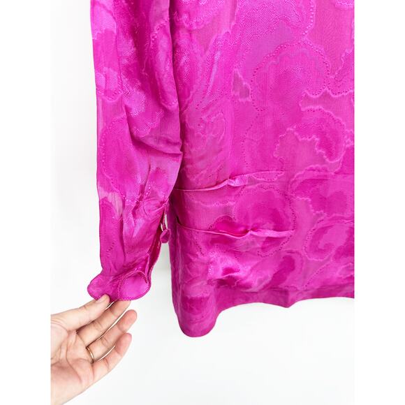 SALONI Daybreak Jacquard Silk-Blend Mini Dress 8 - Picture 6 of 6